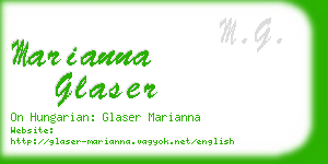 marianna glaser business card